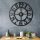 Elegant Black Decorative Metal Wall Clock, 70 x 70 cm | 100% Metal (2 mm) | Silent Mechanism, Easy Wall Mount | Stylish Addition to Any Space