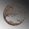 Hand-Painted Decorative Metal Wall Accessory, Antiquation Color, 66 x 68 cm | Durable 1.5 mm Metal Body | Unique Art for Home Décor & Style