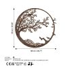 Hand-Painted Decorative Metal Wall Accessory, Antiquation Color, 66 x 68 cm | Durable 1.5 mm Metal Body | Unique Art for Home Décor & Style