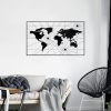Stylish Black Decorative Metal Wall Accessory, 120 x 70 cm | 100% Metal (1.2 mm) | Easy Wall Mounting | Perfect for Modern Home Decor