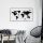 Stylish Black Decorative Metal Wall Accessory, 120 x 70 cm | 100% Metal (1.2 mm) | Easy Wall Mounting | Perfect for Modern Home Decor