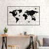 Stylish Black Decorative Metal Wall Accessory, 120 x 70 cm | 100% Metal (1.2 mm) | Easy Wall Mounting | Perfect for Modern Home Decor