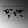 Stylish Black Decorative Metal Wall Accessory, 120 x 70 cm | 100% Metal (1.2 mm) | Easy Wall Mounting | Perfect for Modern Home Decor