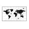 Stylish Black Decorative Metal Wall Accessory, 120 x 70 cm | 100% Metal (1.2 mm) | Easy Wall Mounting | Perfect for Modern Home Decor