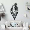 Stylish Black Decorative Metal Wall Accessory, 39 x 85 cm | 100% Metal, 1.5 mm Thickness | Perfect for Modern Home Decor & Office Spaces