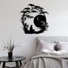 Stylish Black Decorative Metal Wall Accessory, 63 x 60 cm | 100% Metal, 1.5 mm Thickness | Perfect for Modern Home Decor & Art Display