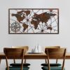 Hand-Painted Decorative Metal Wall Accessory, 120 x 60 cm | 100% Metal, 1.5 mm Thick | Unique Art Piece for Home Decor, Stylish & Durable