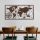 Hand-Painted Decorative Metal Wall Accessory, 120 x 60 cm | 100% Metal, 1.5 mm Thick | Unique Art Piece for Home Decor, Stylish & Durable