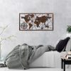 Hand-Painted Decorative Metal Wall Accessory, 120 x 60 cm | 100% Metal, 1.5 mm Thick | Unique Art Piece for Home Decor, Stylish & Durable