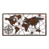 Hand-Painted Decorative Metal Wall Accessory, 120 x 60 cm | 100% Metal, 1.5 mm Thick | Unique Art Piece for Home Decor, Stylish & Durable