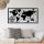 Stylish Black Decorative Metal Wall Accessory, 120 x 60 cm | 100% Metal, 1.5 mm Thickness | Easy Wall Mounting for Modern Home Decor