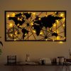 Stylish Black Decorative Metal Wall Accessory, 60 x 120 cm, 1.5 mm Thick | Easy Installation, IP20 Rated, Battery Operated (3 AA) | Modern Home Decor