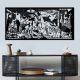Stylish Black Decorative Metal Wall Accessory, 85 x 40 cm | 100% Metal, 1.5 mm Thickness | Perfect for Modern Home Decor & Unique Wall Art