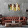 Hand-Painted Decorative Metal Wall Accessory, 107 x 88 cm, 100% Metal (1.5 mm) | Unique Design, Easy Wall Mounting, Perfect for Home Decor
