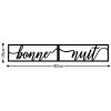 Stylish Black Decorative Metal Wall Accessory, 90 x 15 cm | 100% Metal, 1.5 mm Thick | Easy Wall Mounting, Perfect for Modern Home Decor