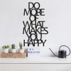 Stylish Black Decorative Metal Wall Accessory, 41 x 70 cm | 100% Metal, 1.5 mm Thickness | Easy Wall Mounting, Perfect for Modern Decor