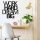 Stylish Black Decorative Metal Wall Accessory, 65 x 70 cm | 100% Metal, 1.5 mm Thickness | Easy Wall Mounting, Perfect for Modern Home Decor