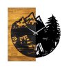 Elegant Decorative Wooden Wall Clock, 56 x 3 x 58 cm | 100% Wood & Metal, Silent Mechanism | Unique Walnut & Black Finish, Perfect for Any Room