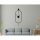 Elegant Black Decorative Metal Wall Clock, 28 x 80 x 7 cm | 100% Metal, 2.5 kg | Stylish Timepiece for Modern Home Decor & Office Spaces