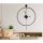 Elegant Black Decorative Metal Wall Clock, 58 x 80 x 7 cm | 100% Metal, 2.5 kg | Stylish Timepiece for Modern Home Decor & Office Spaces