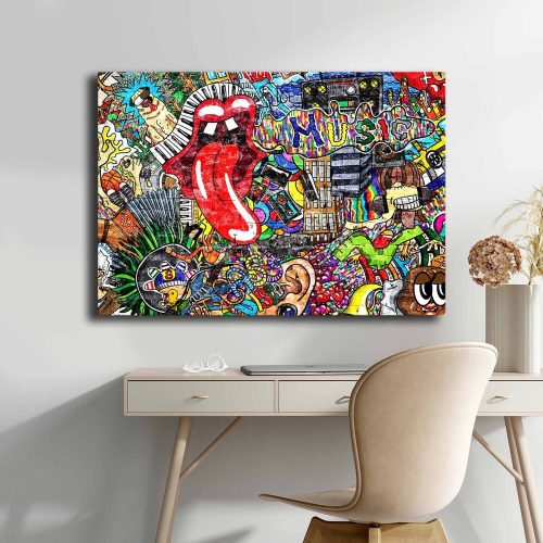 Stunning Decorative Canvas Painting, 70 x 100 cm | 100% Canvas, 100% Wooden Frame (2.8 cm Thick) | Perfect for Home Decor & Art Lovers