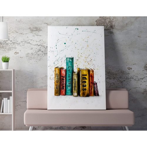 Stunning Decorative Canvas Painting, 50 x 70 cm, 50% Cotton/50% Polyester, Digital Print on Canvas, Framed with 2 x 3 cm Wooden Frame, Elegant Art for Home Decor