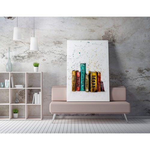 Stunning Decorative Canvas Painting, 50 x 70 cm, 50% Cotton/50% Polyester, Digital Print on Canvas, Framed with 2 x 3 cm Wooden Frame, Elegant Art for Home Decor