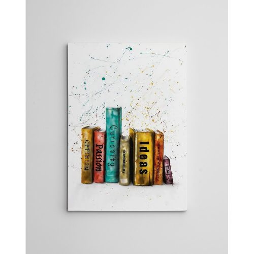 Stunning Decorative Canvas Painting, 50 x 70 cm, 50% Cotton/50% Polyester, Digital Print on Canvas, Framed with 2 x 3 cm Wooden Frame, Elegant Art for Home Decor