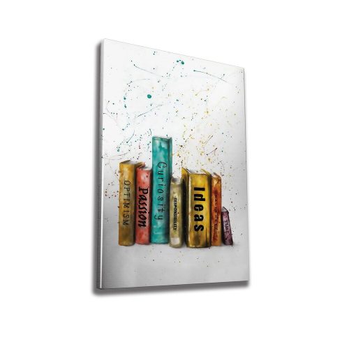 Stunning Decorative Canvas Painting, 50 x 70 cm, 50% Cotton/50% Polyester, Digital Print on Canvas, Framed with 2 x 3 cm Wooden Frame, Elegant Art for Home Decor