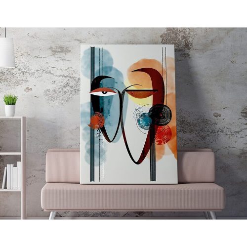 Stunning Decorative Canvas Painting, 50 x 70 cm, 50% Cotton/50% Polyester, Digital Print, Wooden Frame 2 x 3 cm | Perfect for Home Decor & Art Lovers