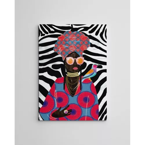 Stunning Decorative Canvas Painting, 70 x 100 cm, 50% Cotton/50% Polyester, Digital Print on Canvas, Framed with 2 x 3 cm Wooden Frame, Elegant Art for Home Decor