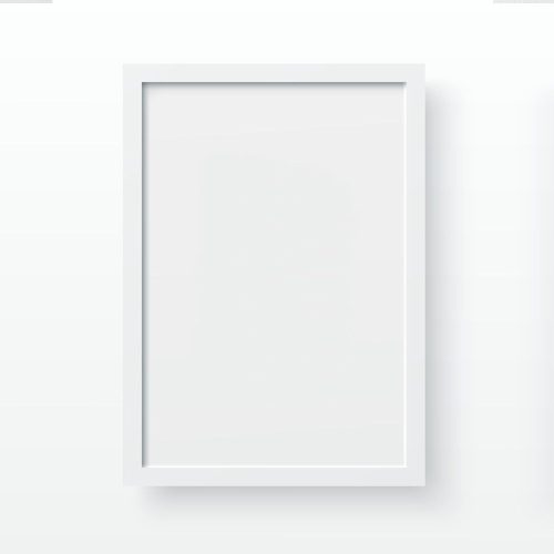 Elegant White Wall Frame for A4 Photos (21 x 29.7 cm) | 100% MDF & 100% Plastic (2 cm Thick) | Perfect for Home Decor & Gallery Walls