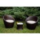 Modico outdoor rattan seating set in brown