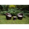 Modico outdoor rattan seating set in brown