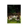 Adorazione outdoor rattan dining set in brown