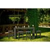 Geniale outdoor rattan dining set in black