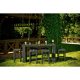 Geniale outdoor rattan dining set in black