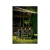 Geniale outdoor rattan dining set in black