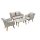 Largo gray sofa set