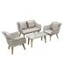 Largo gray sofa set