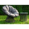 Swivel twist swivel armchair, grey color