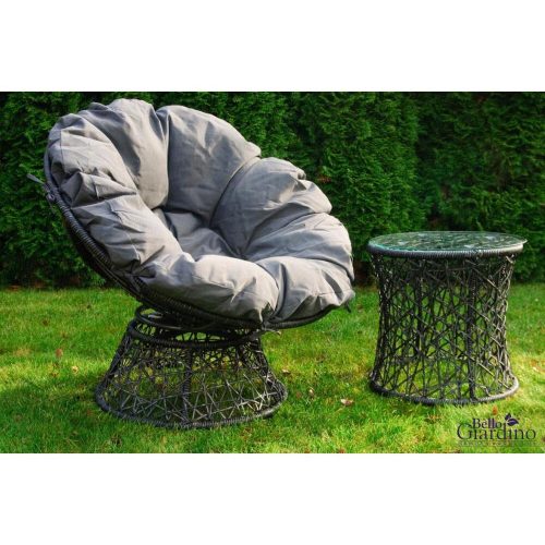 Swivel twist swivel armchair, grey color