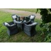 Modemo sofa set gray with 4 armchairs