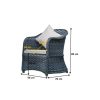 Modemo armchair gray rattan