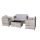 Calmo 4-piece gray rattan sofa set
