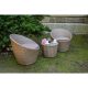 Modico outdoor rattan seating set in melange color