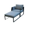 Show armchair with footrest