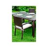 Ombroso grande outdoor rattan dining set in brown