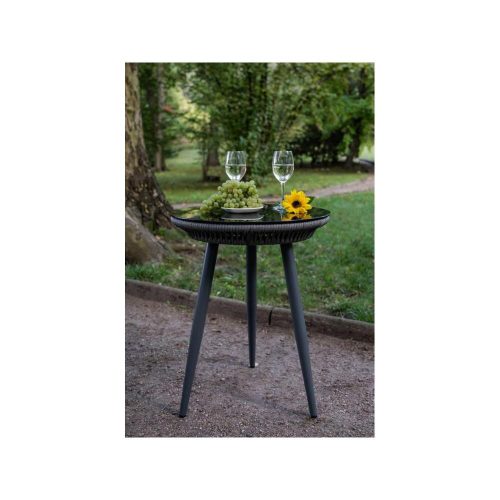 Breve table with glass top 51 cm
