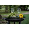 Breve table with glass top 51 cm